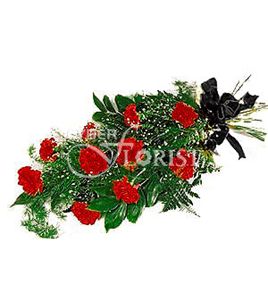 funeral bouquet of carnations
